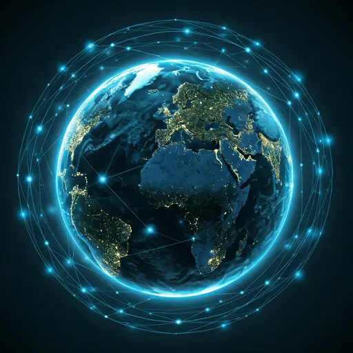 World at night